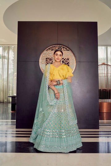 Soft Bloom Desingner Lehenga