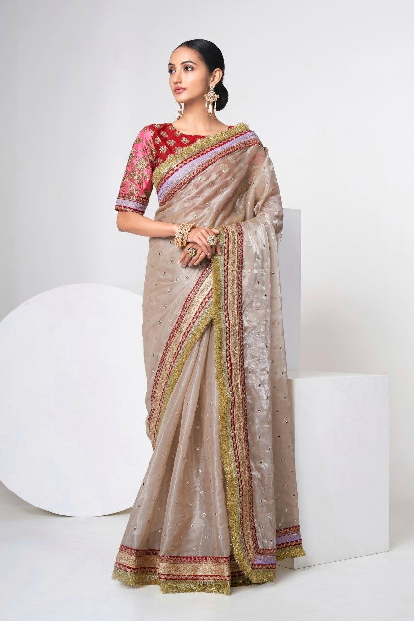 Moonlit Ivory Grace Saree