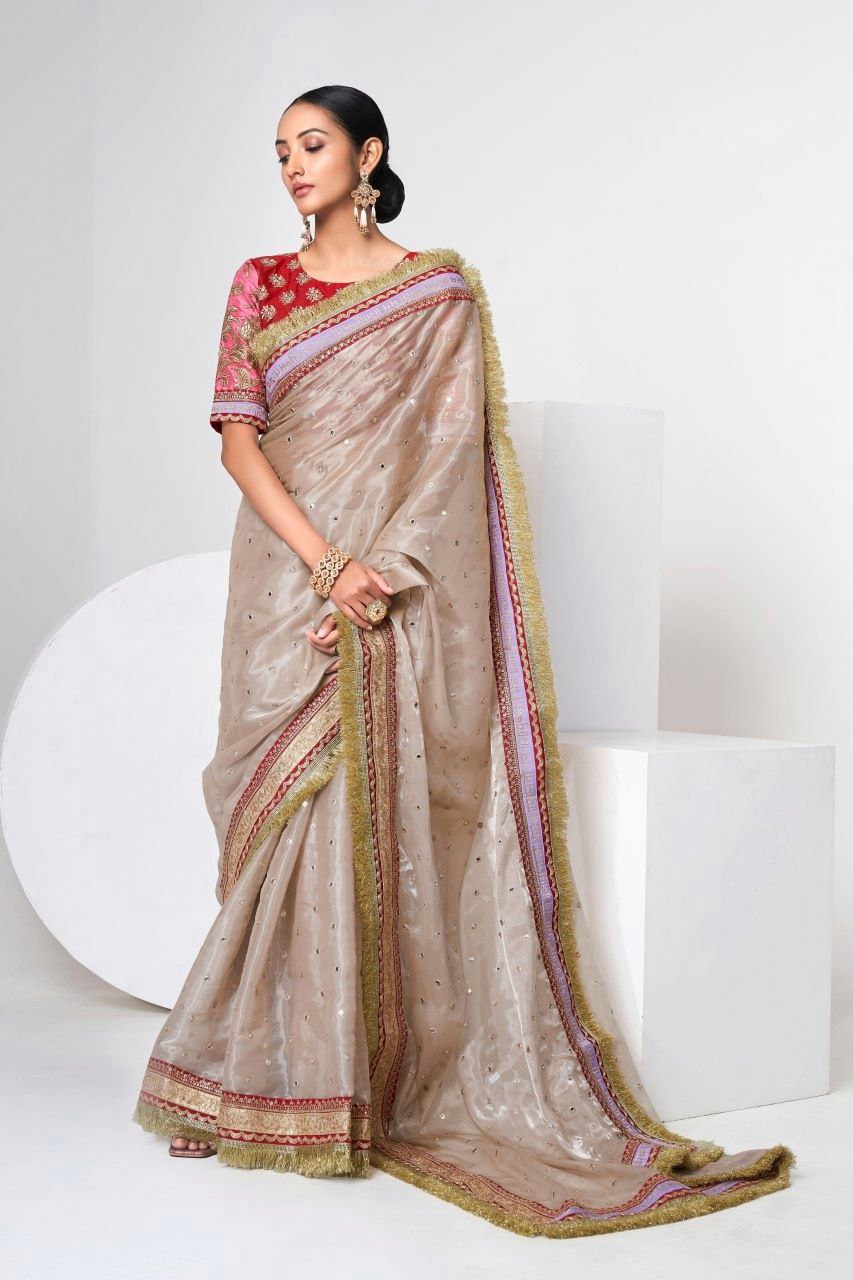 Moonlit Ivory Grace Saree