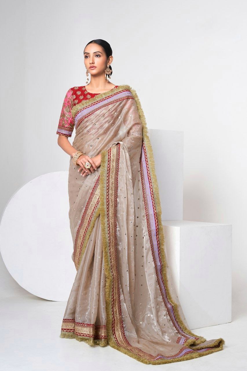 Moonlit Ivory Grace Saree