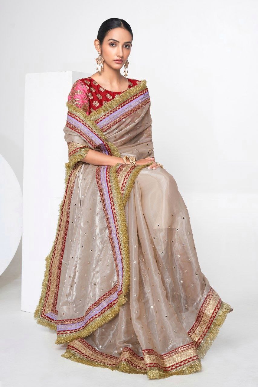 Moonlit Ivory Grace Saree