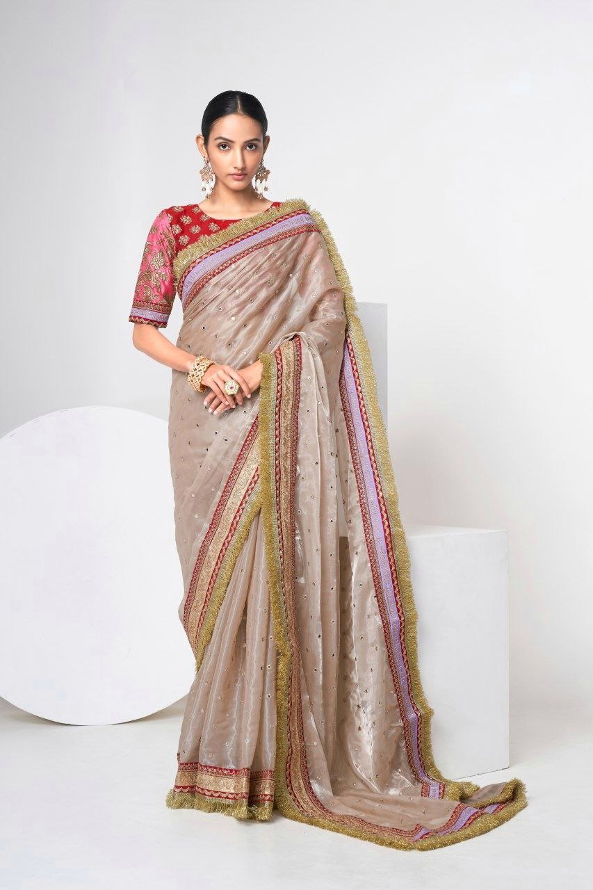 Moonlit Ivory Grace Saree