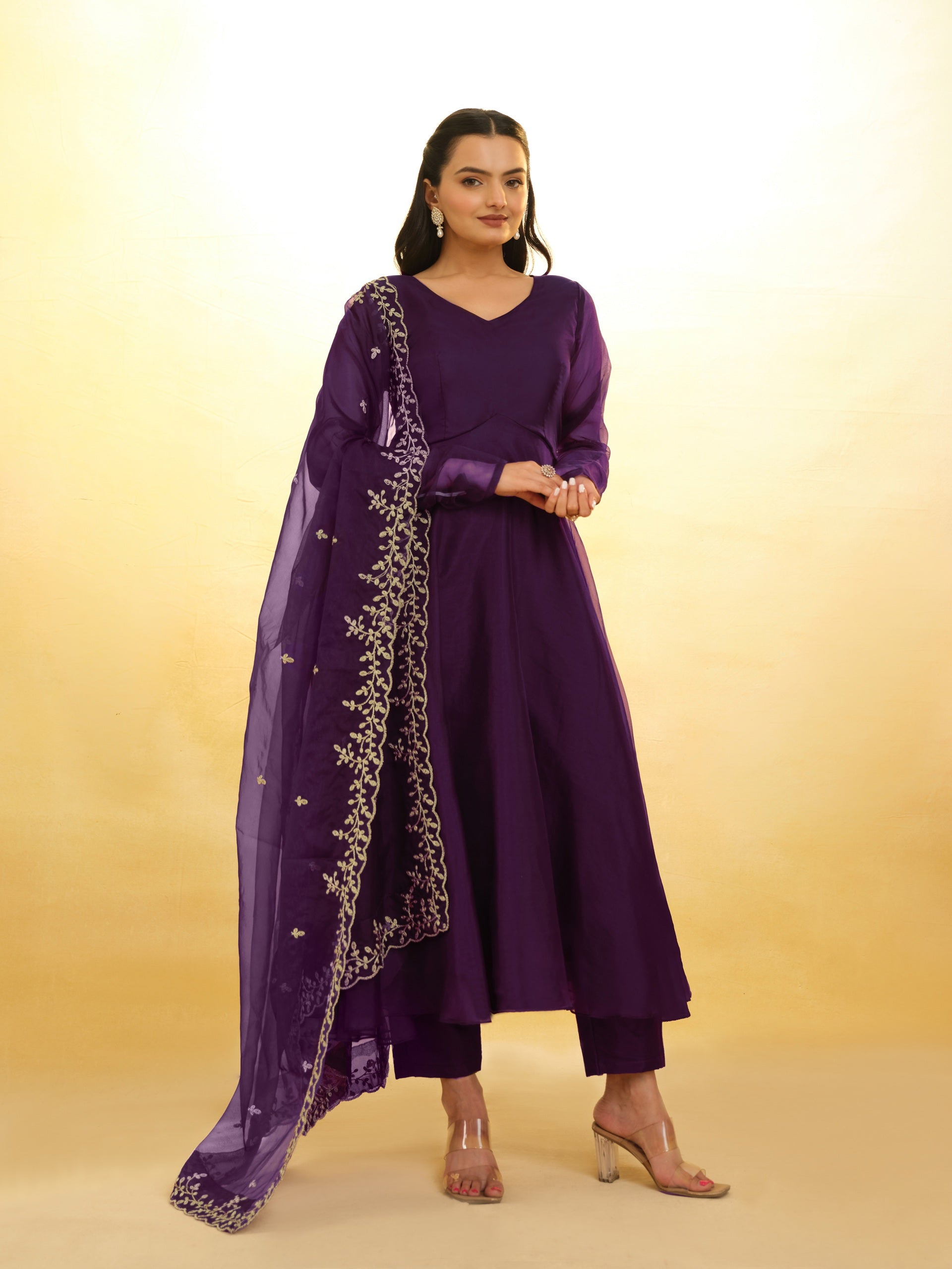 Anarkali Suit Organza