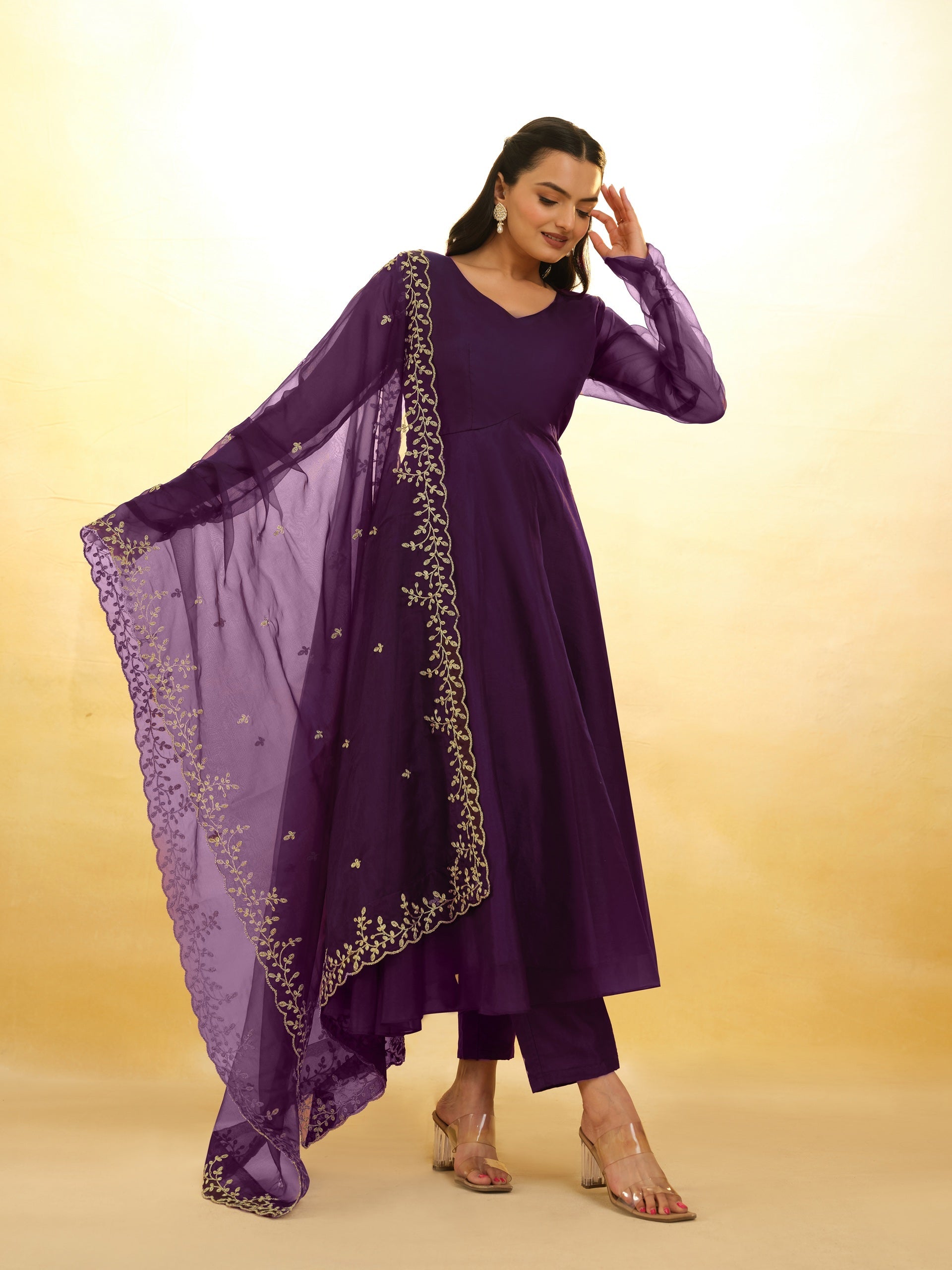 Anarkali Suit Organza