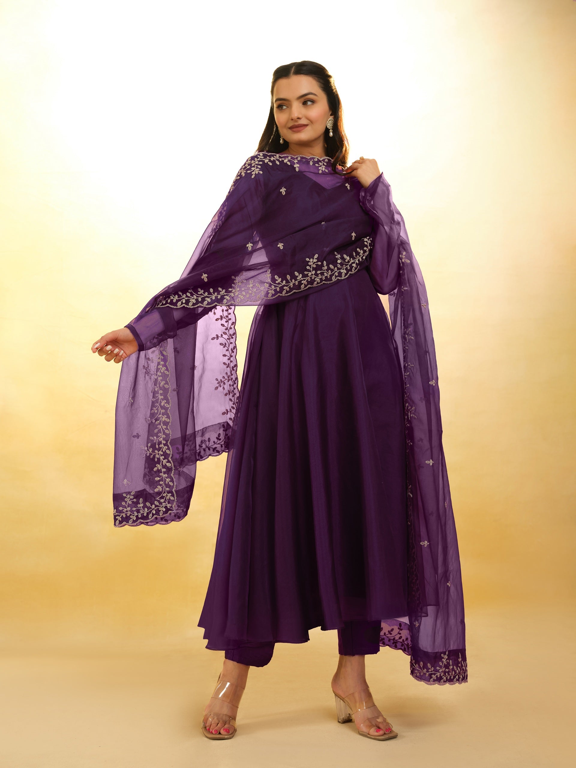 Anarkali Suit Organza