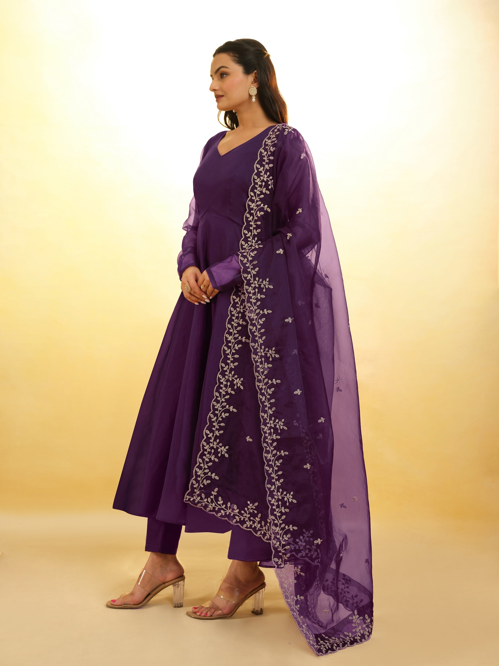 Anarkali Suit Organza