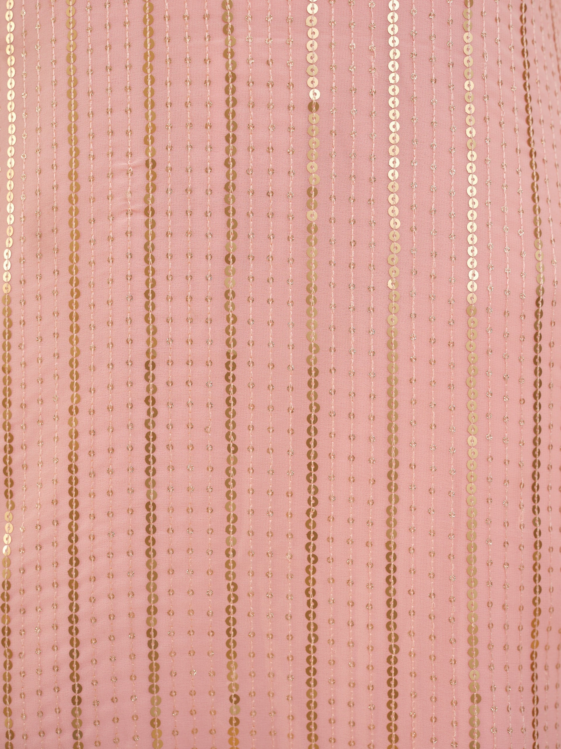 Peach Georgette Palazzo Suit
