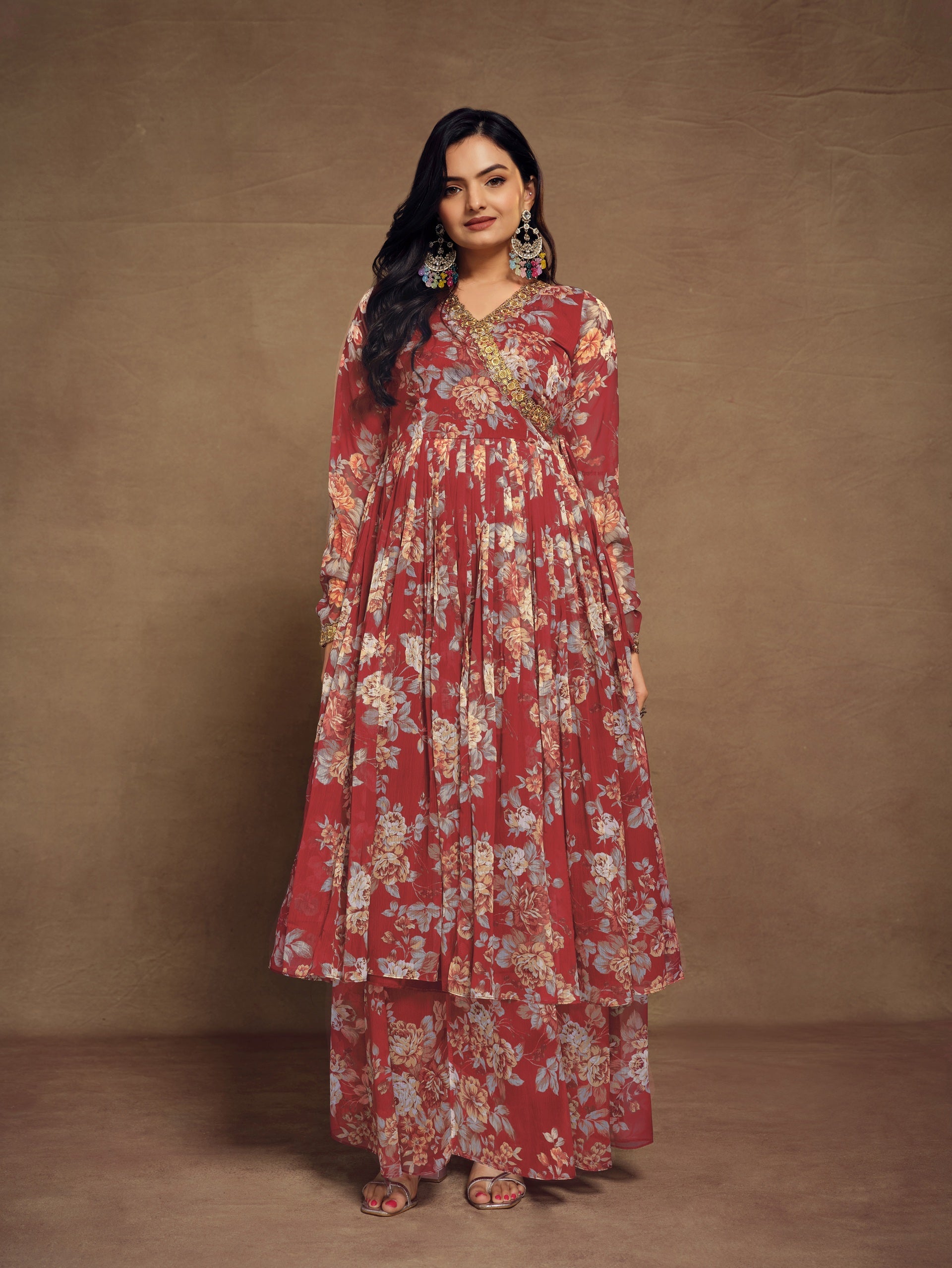 Chiffon Ready to Wear Palazzo Suit