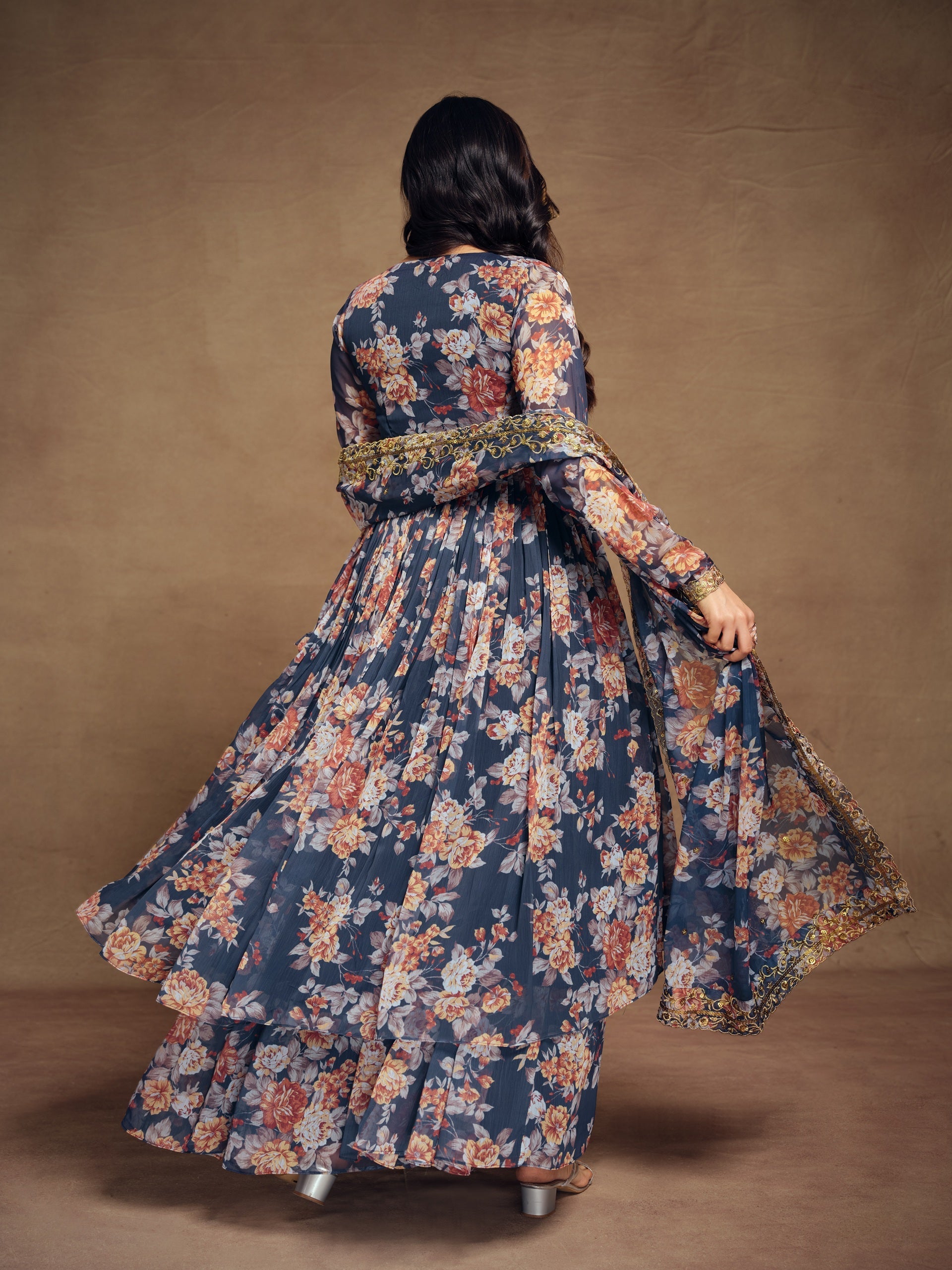Chiffon Ready to Wear Palazzo Suit