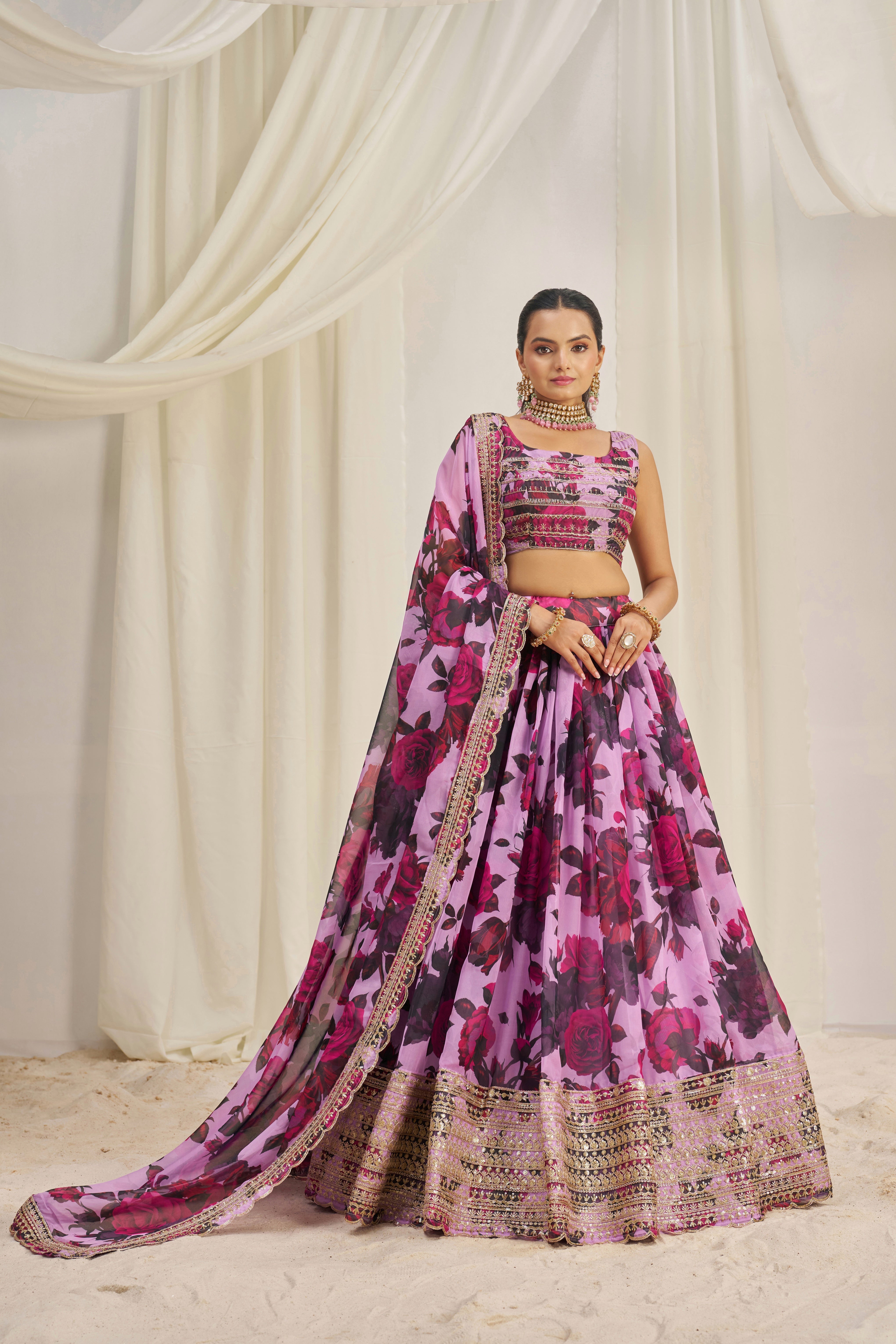PINK LEHENGA CHOLI SET