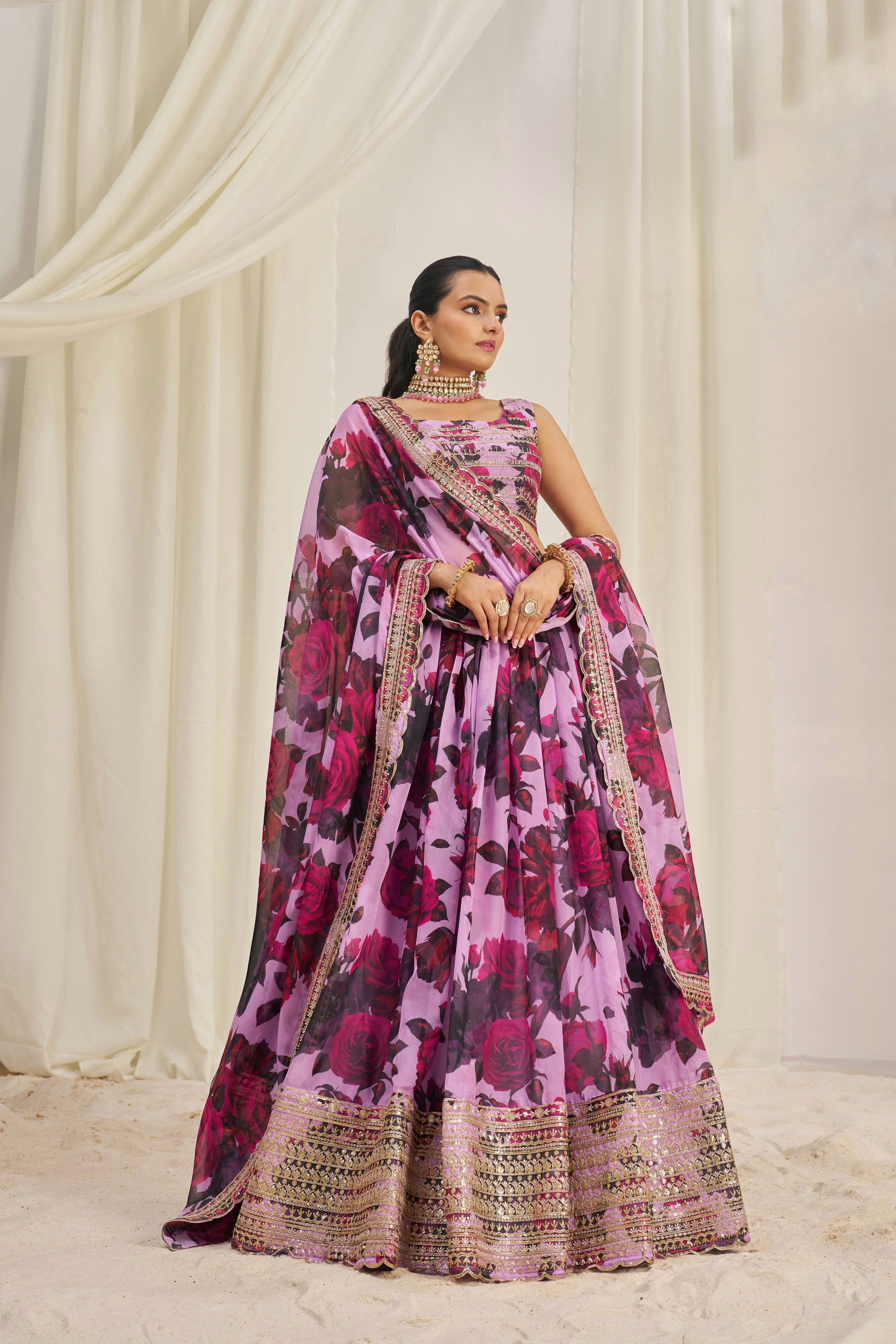 PINK LEHENGA CHOLI SET