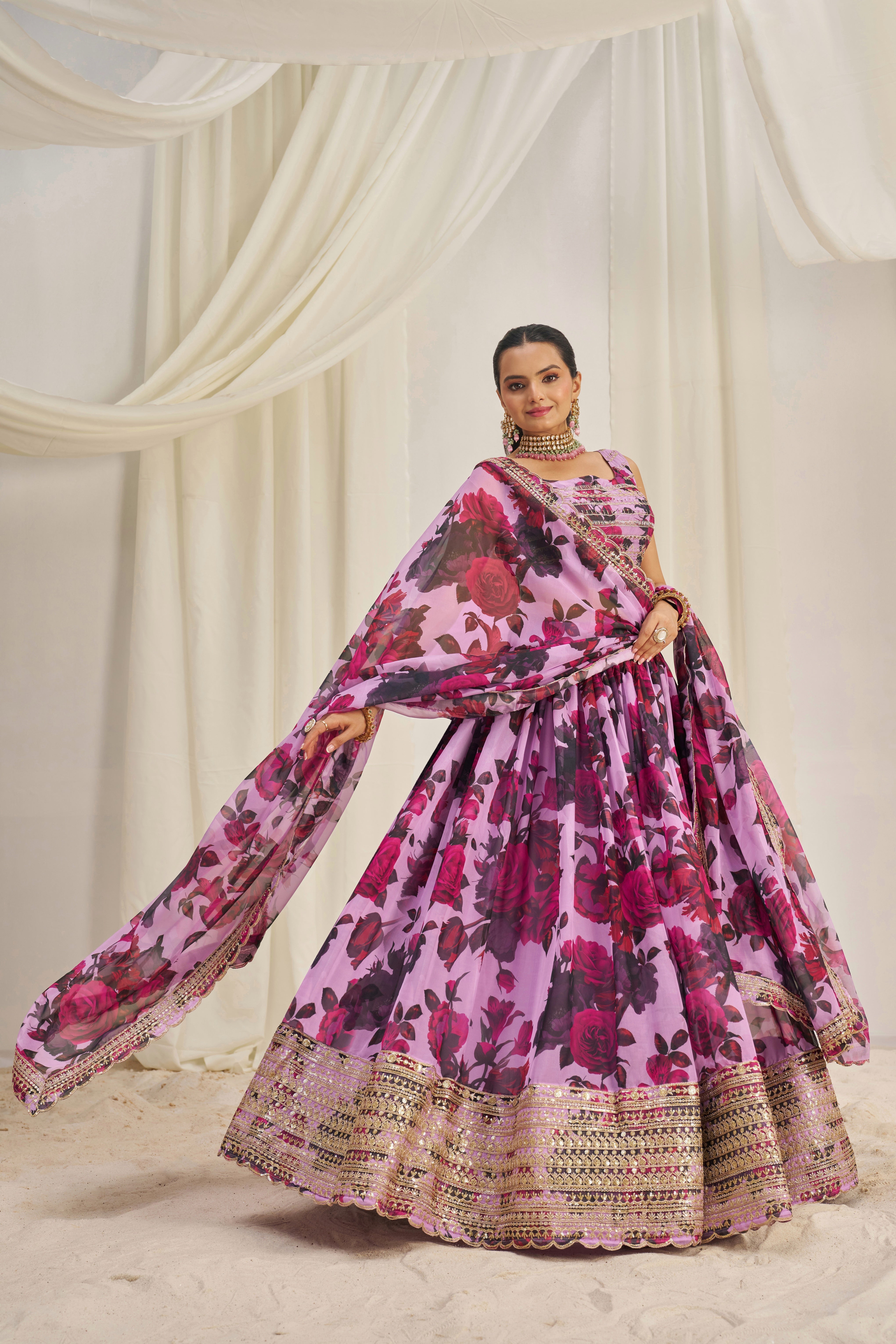 PINK LEHENGA CHOLI SET