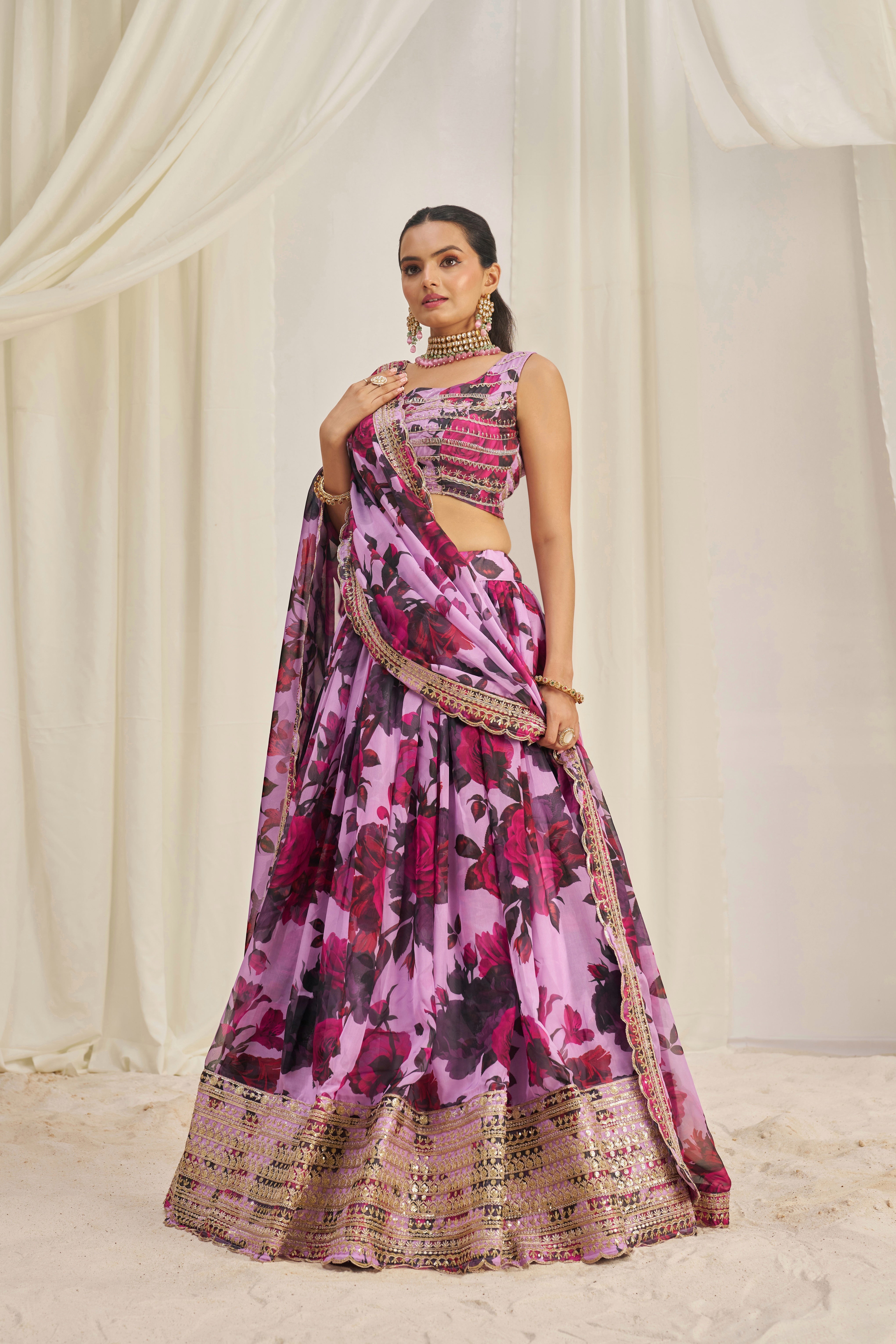 PINK LEHENGA CHOLI SET