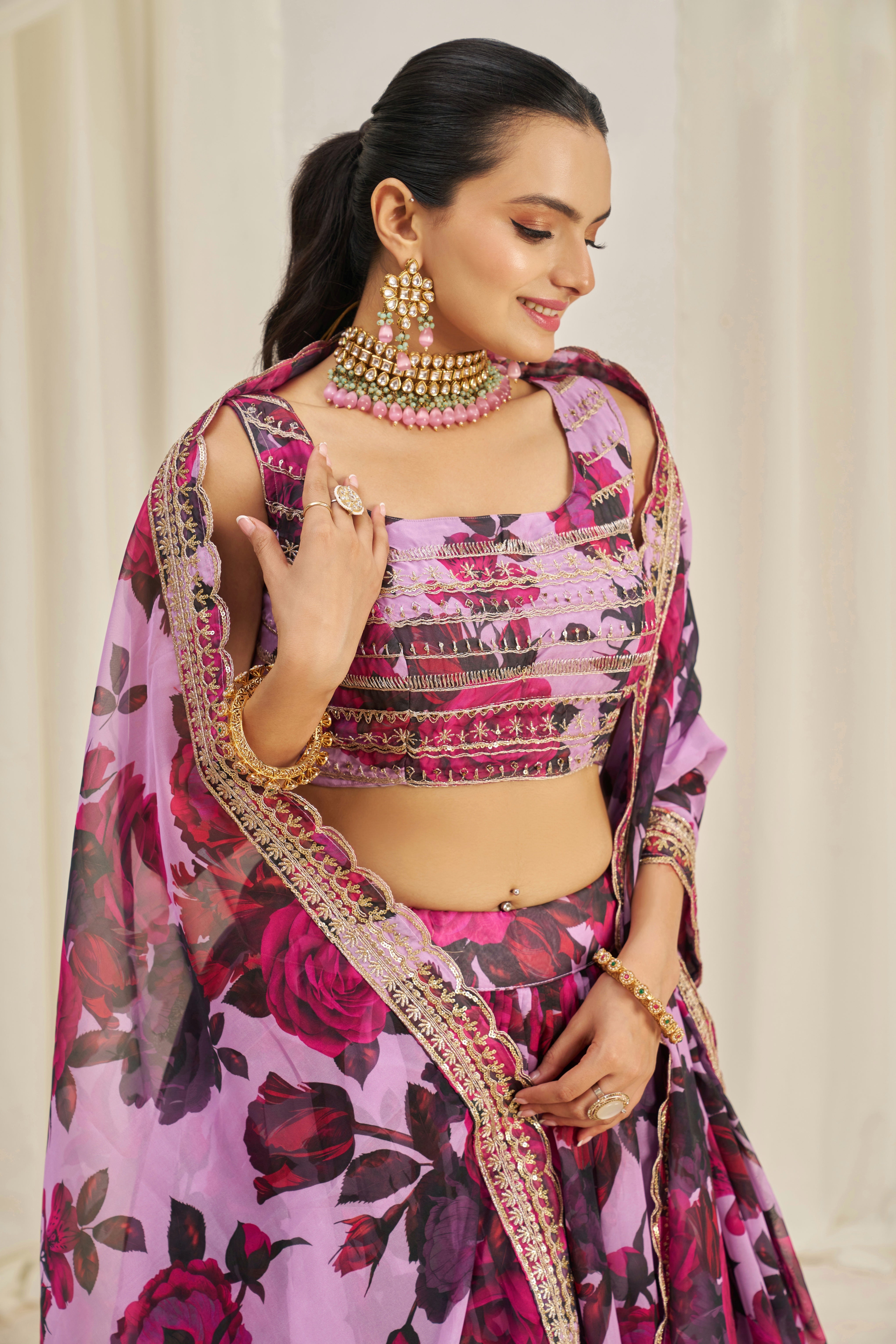 PINK LEHENGA CHOLI SET