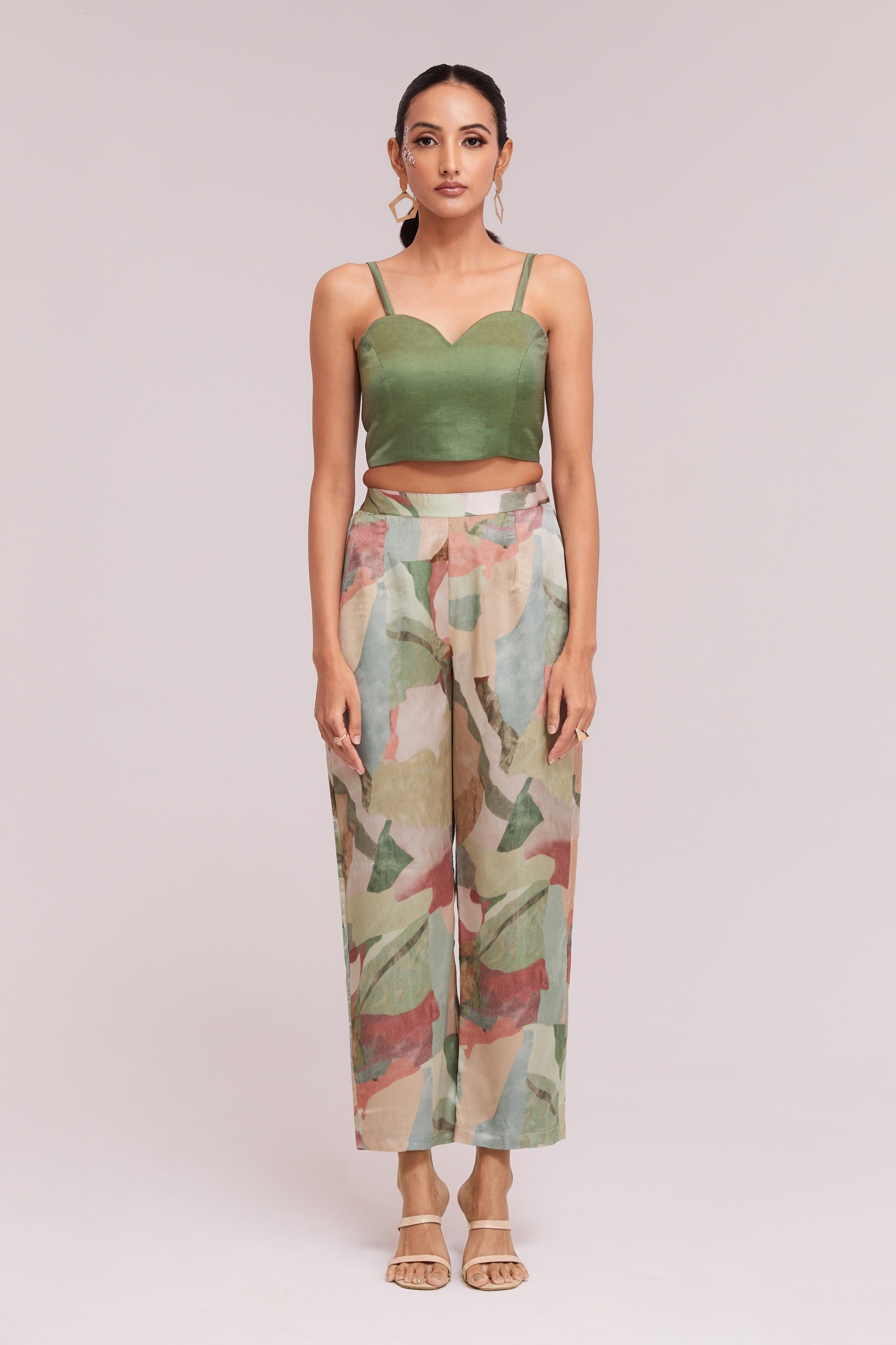 Multicolor Printed Modal Satin Co-Ord Set