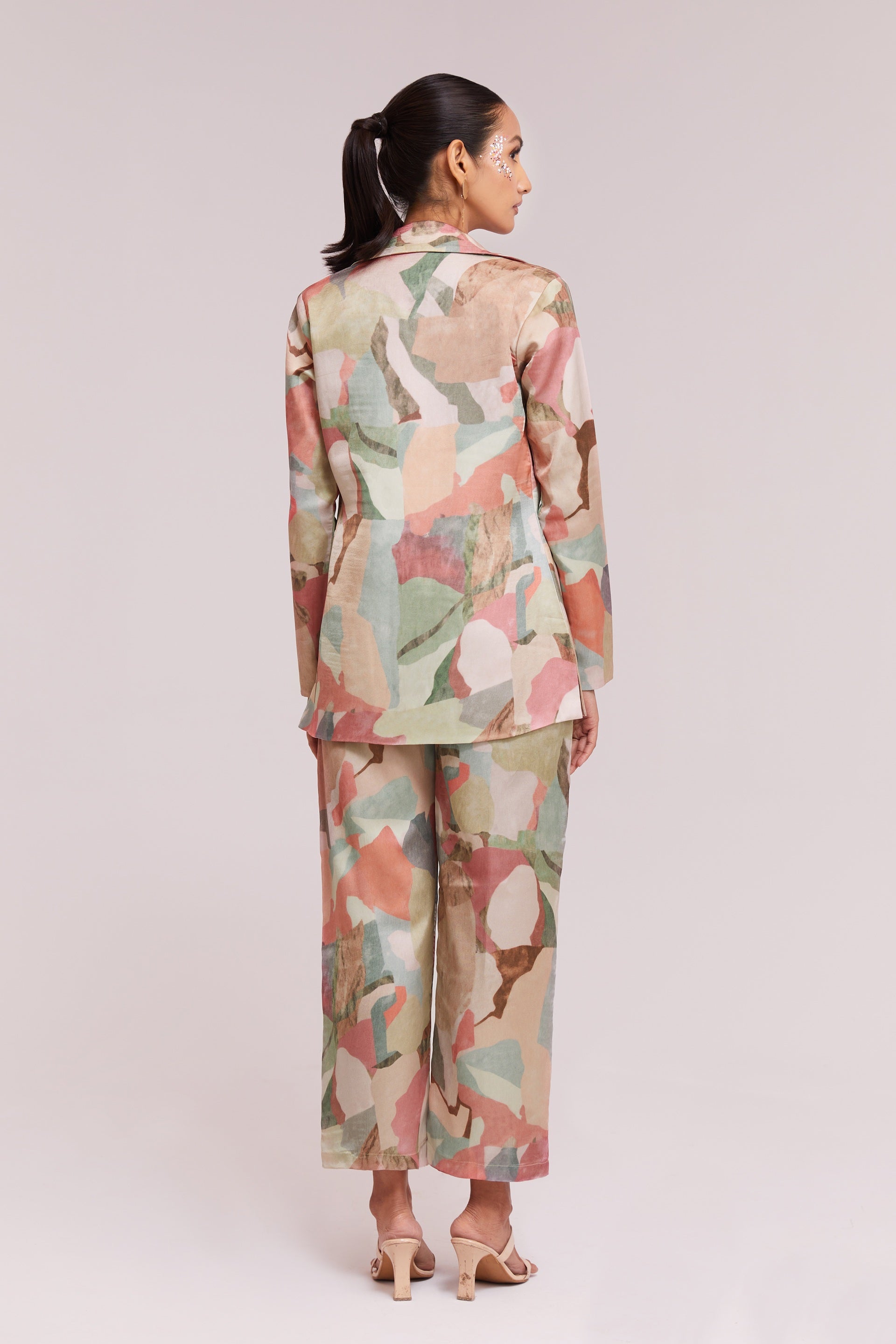 Multicolor Printed Modal Satin Co-Ord Set