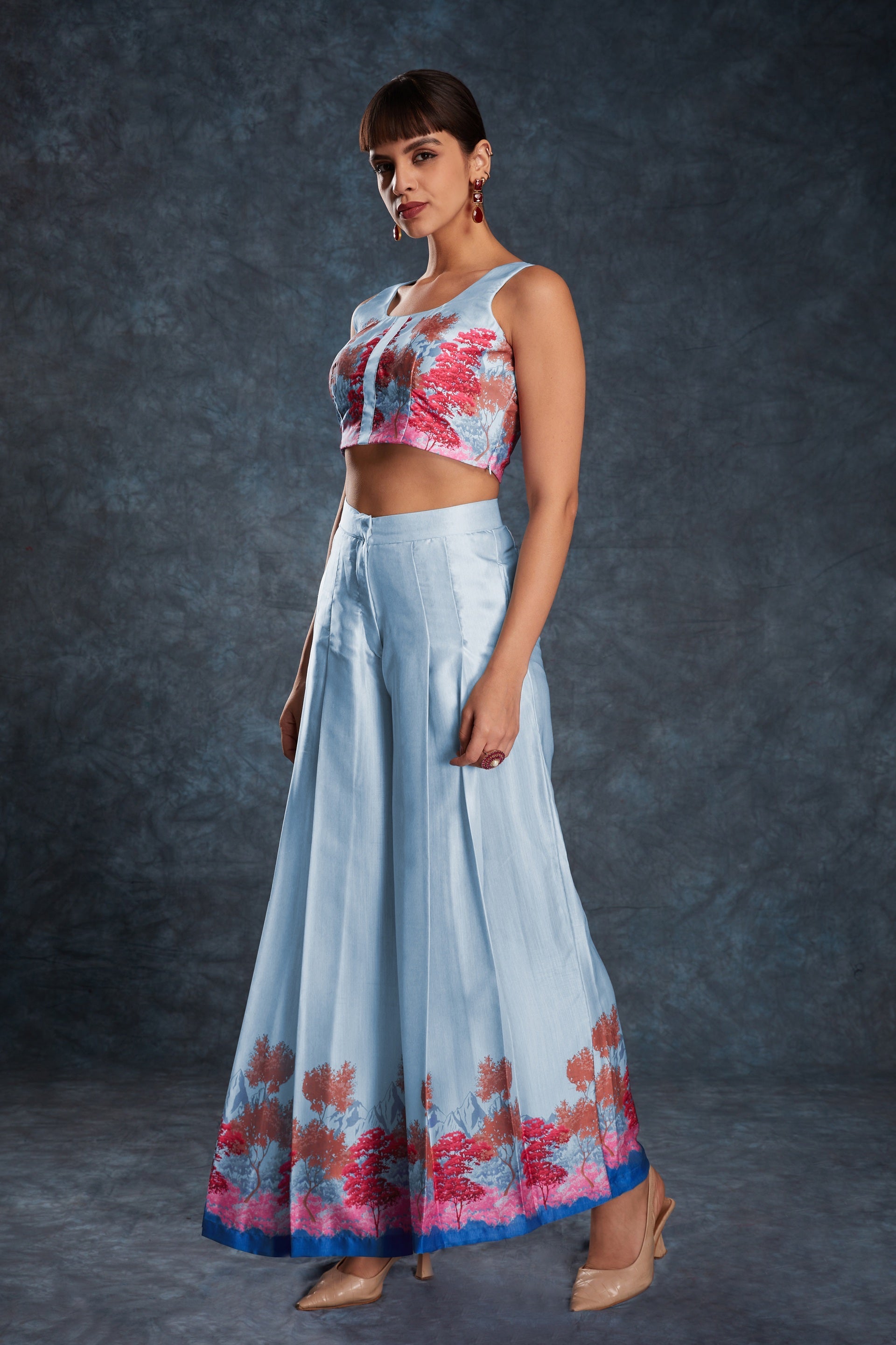 Light Blue  Printed Co-Ord Set