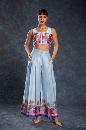 Light Blue  Printed Co-Ord Set