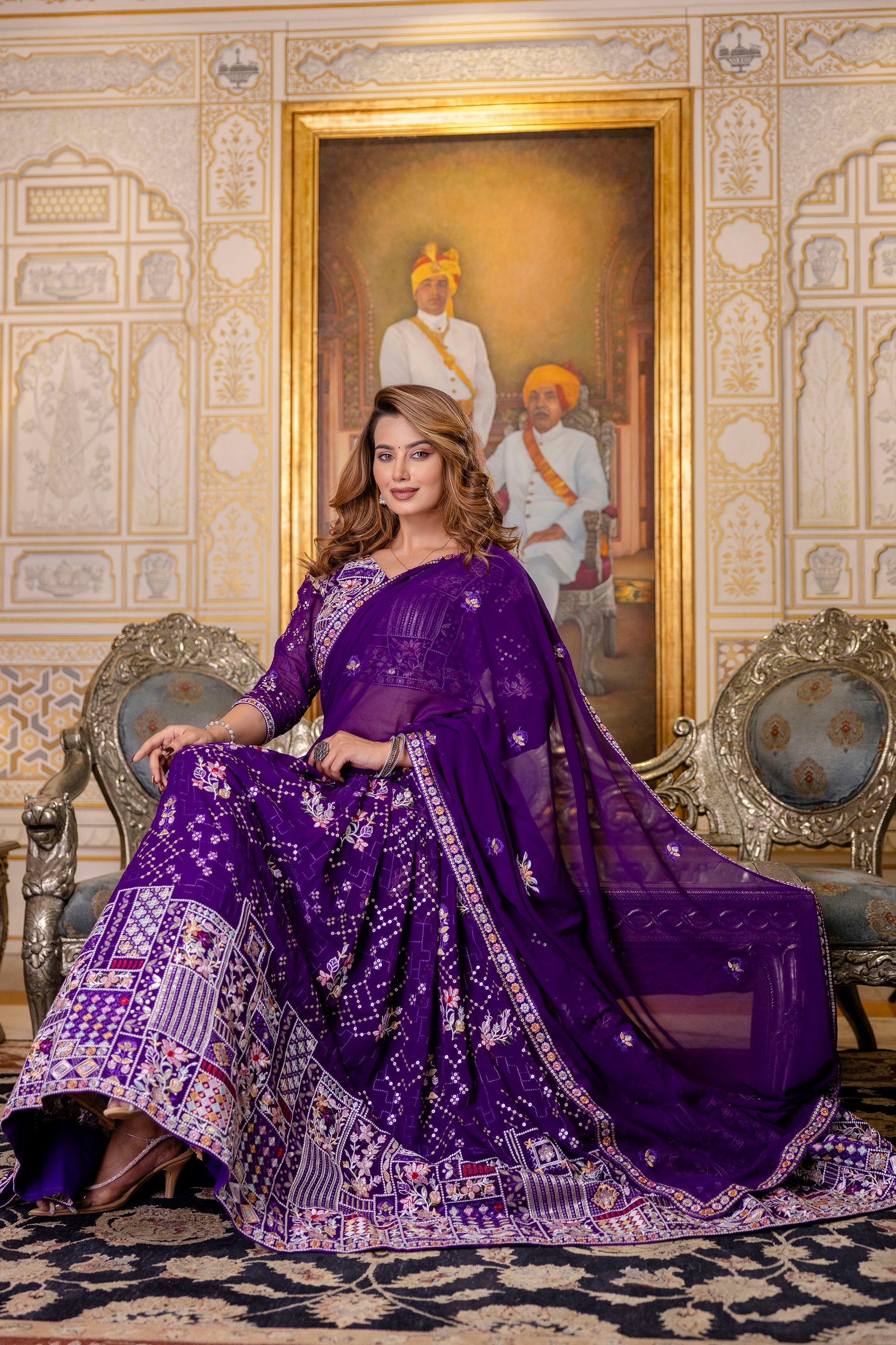 Purple Lehenga Choli