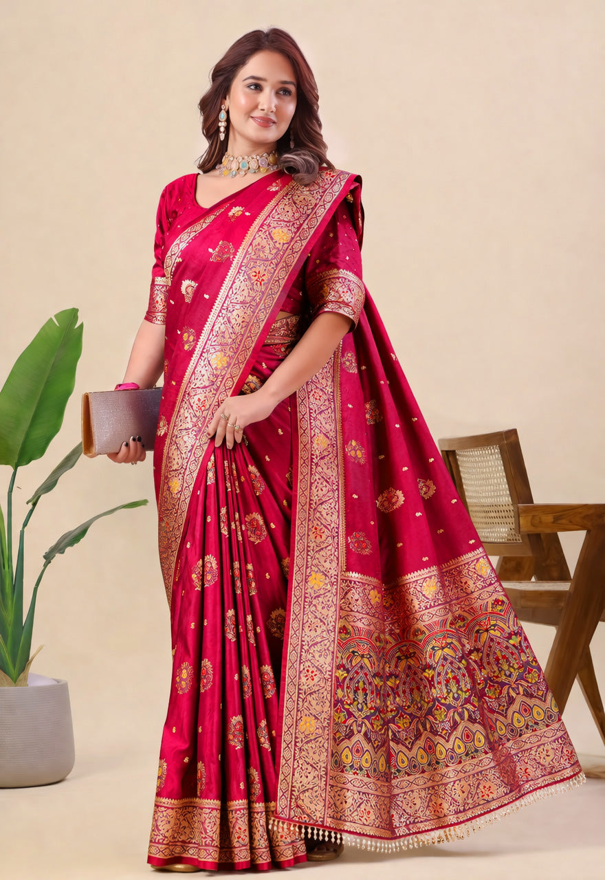 Nylon Satin Saree
