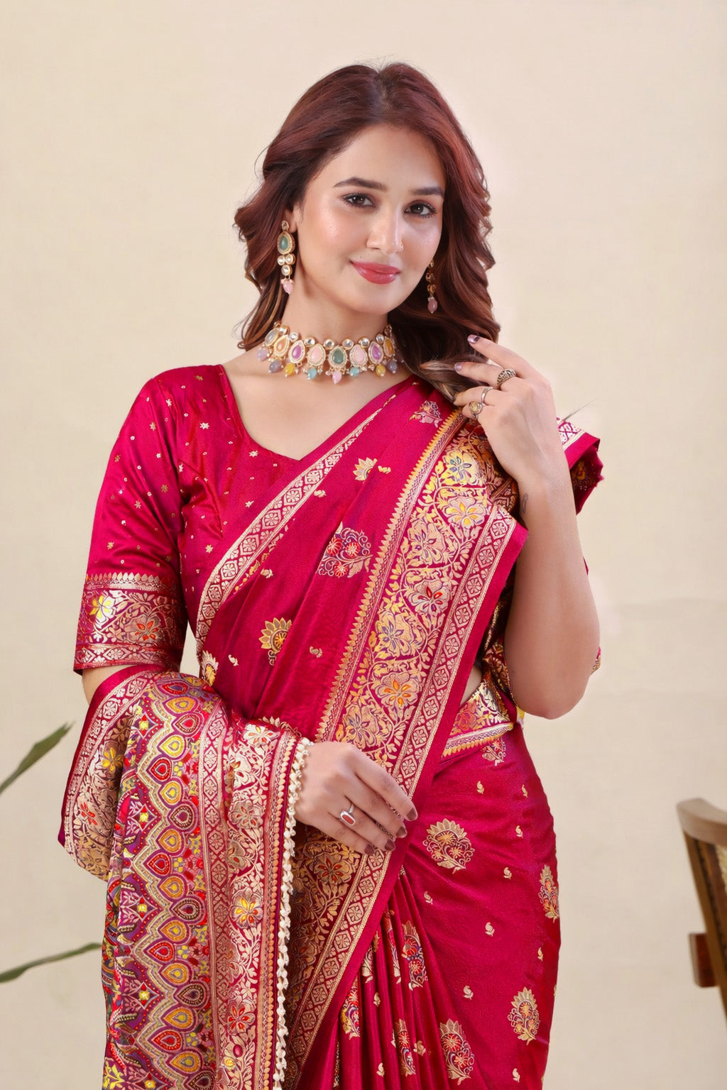 Nylon Satin Saree