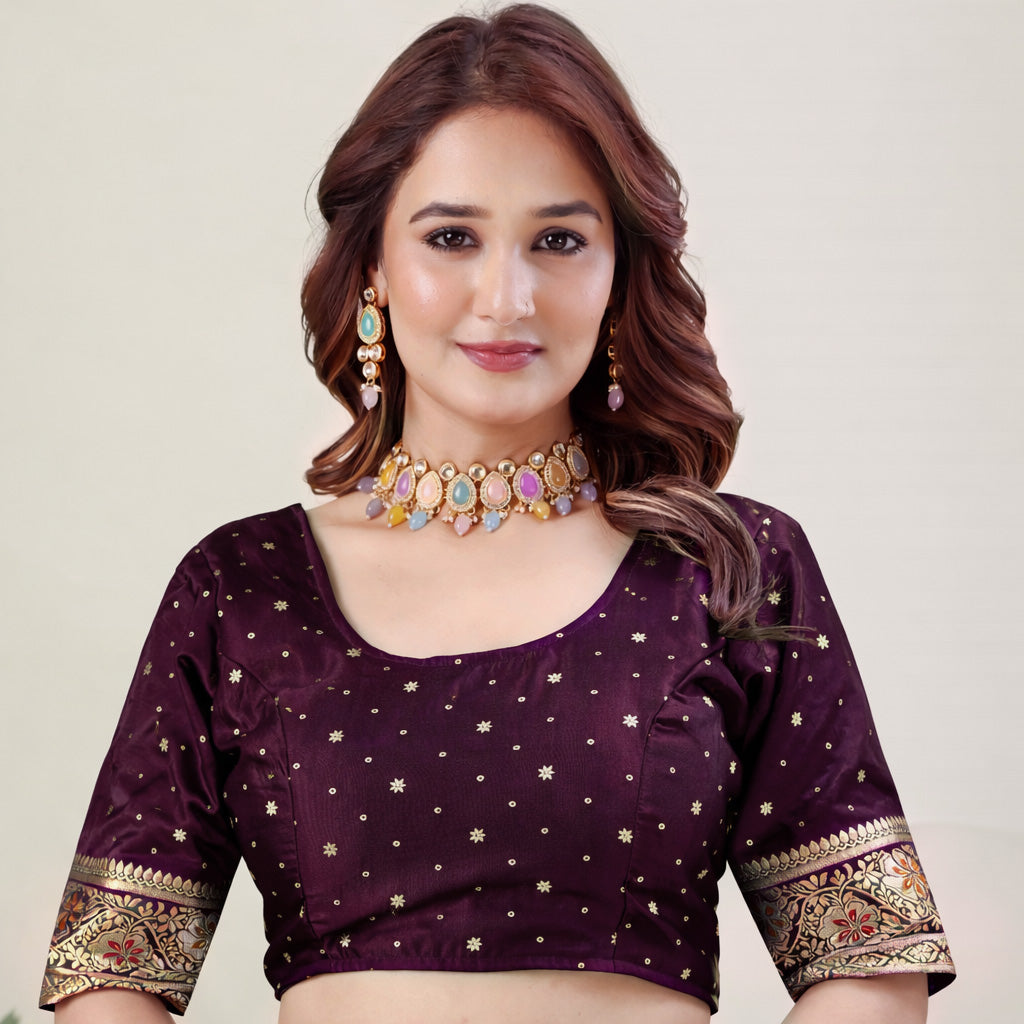 Kashmiri Meenakari Soft-Silk Saree