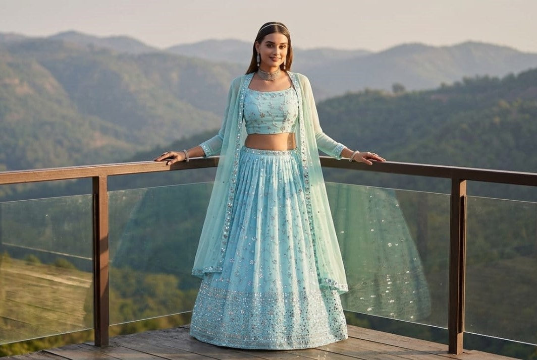 GeorgetteLehenga Choli With Dupatta.