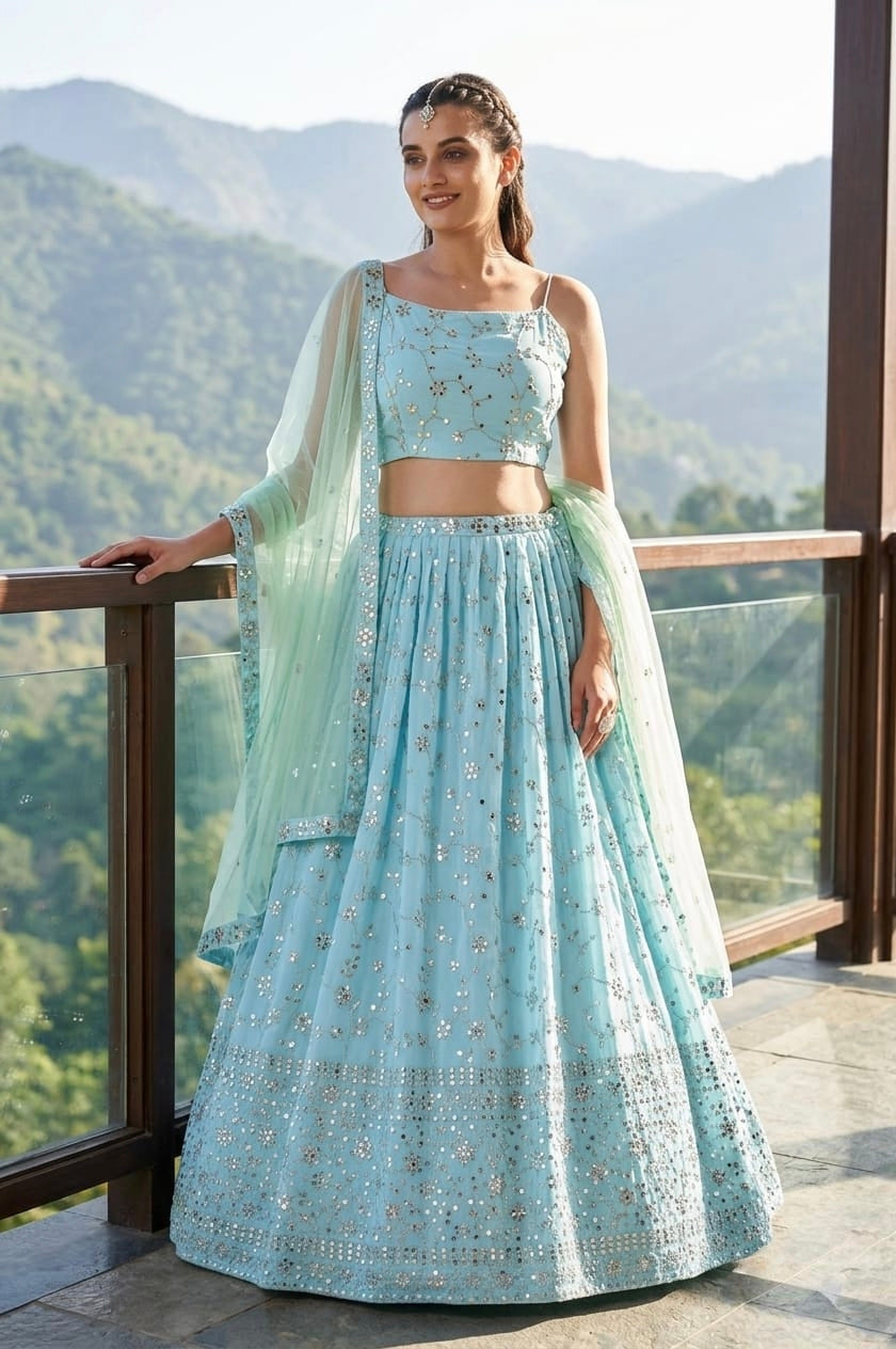 GeorgetteLehenga Choli With Dupatta.