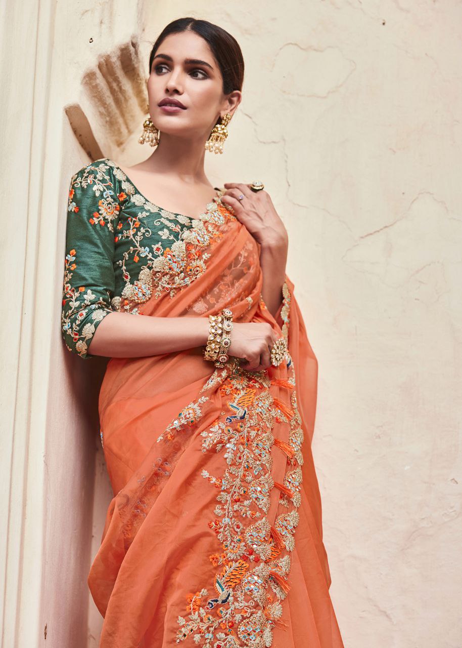 Organza || Saree
