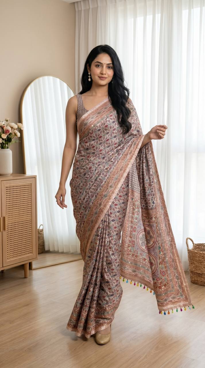 Roman Silk With Position Digital Print