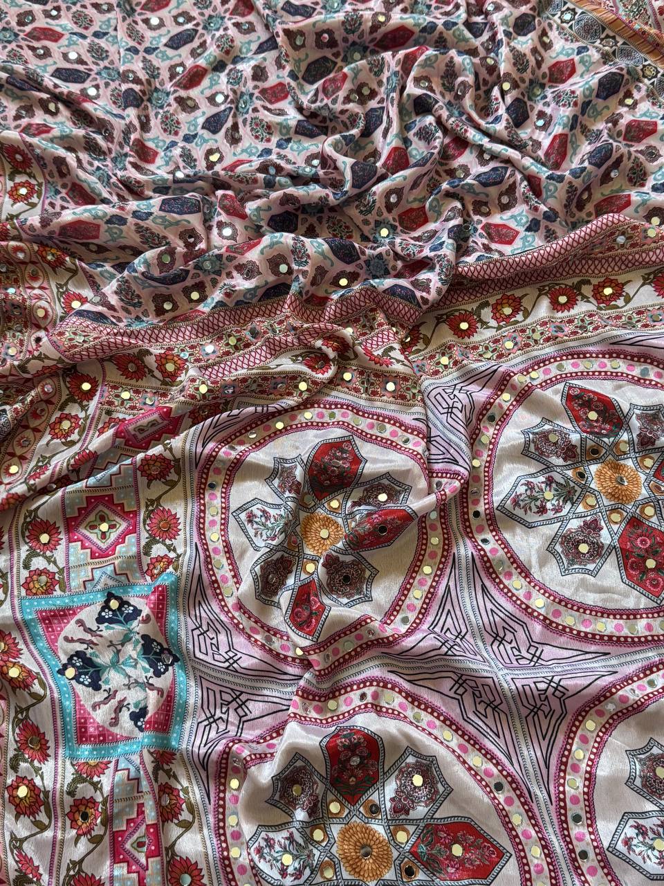 Roman Silk With Position Digital Print