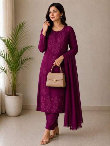 Embroidery Work  Kurta Set