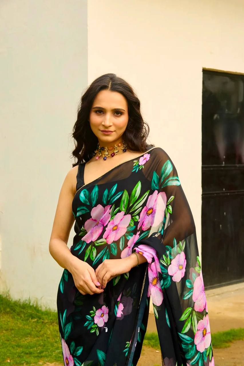 FLOWER PRINT COOL LIMITED SPECIAL SAREE