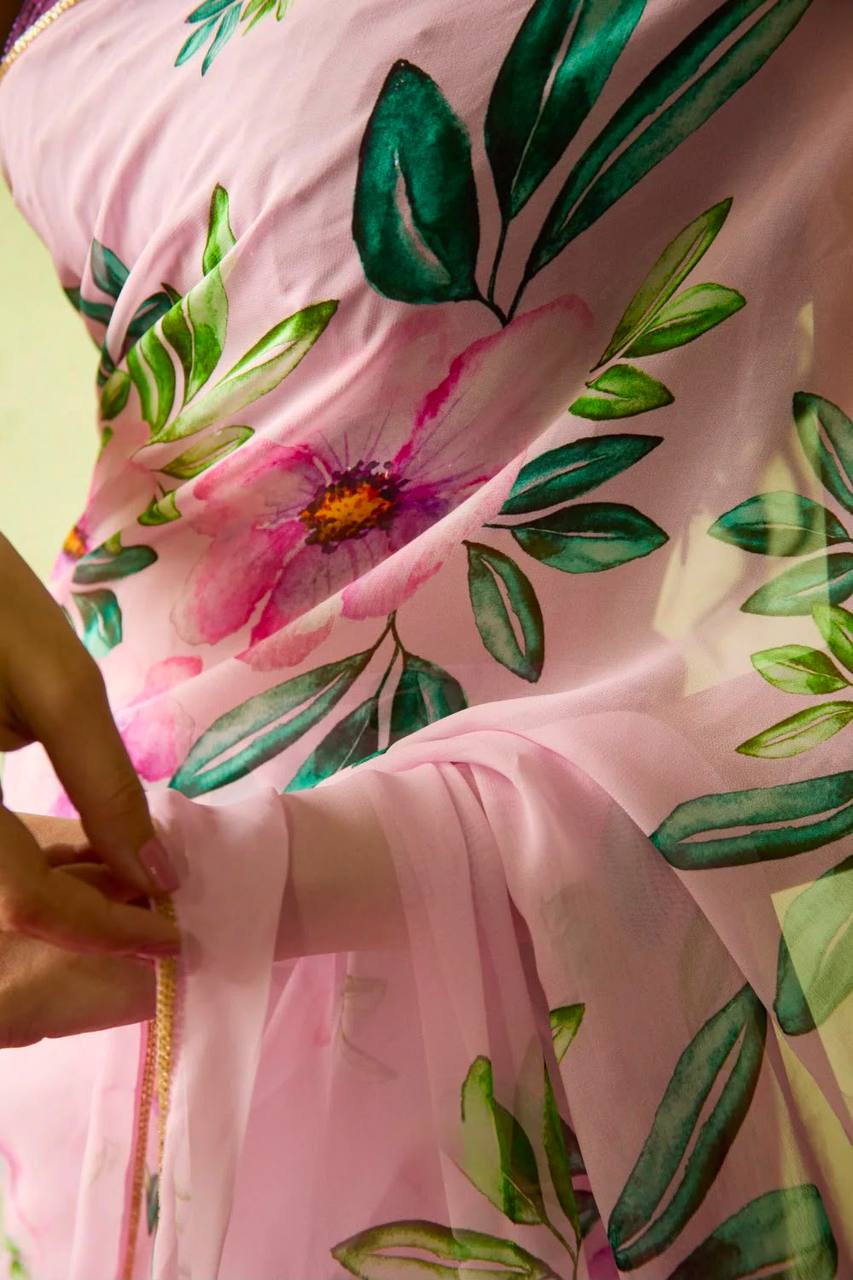 FLOWER PRINT COOL LIMITED SPECIAL SAREE