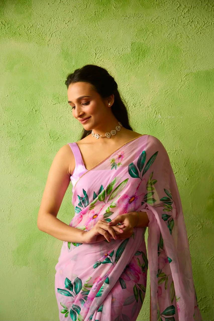 FLOWER PRINT COOL LIMITED SPECIAL SAREE