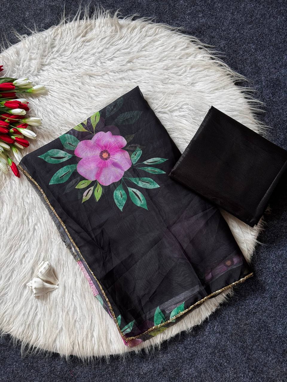 FLOWER PRINT COOL LIMITED SPECIAL SAREE