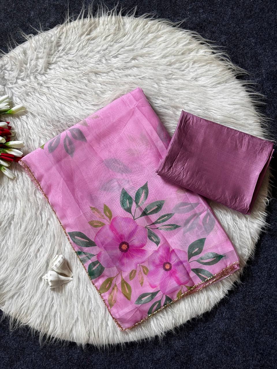 FLOWER PRINT COOL LIMITED SPECIAL SAREE