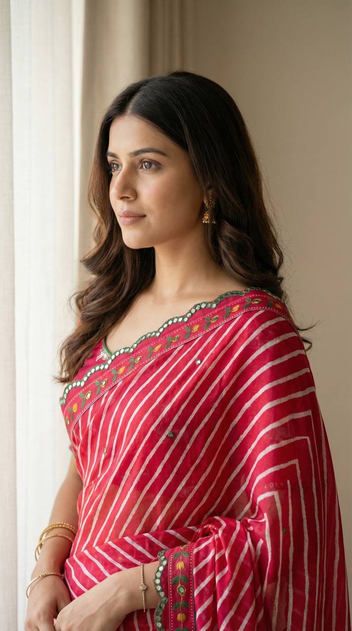 Chinon Fabric | Saree