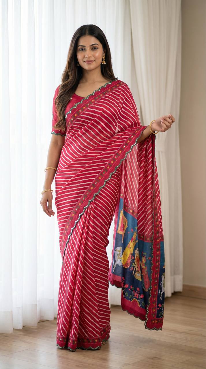 Chinon Fabric | Saree