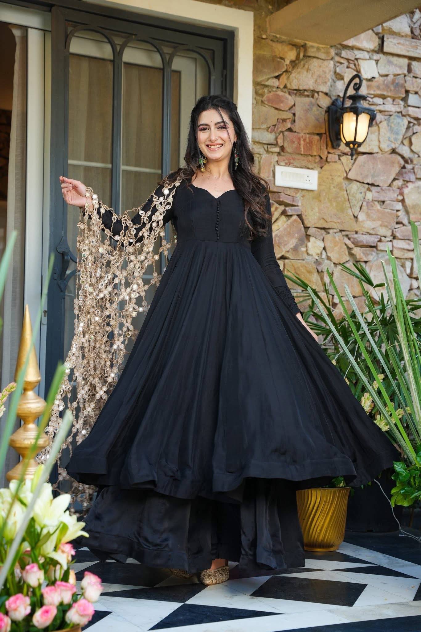 Black Anarkali Suit
