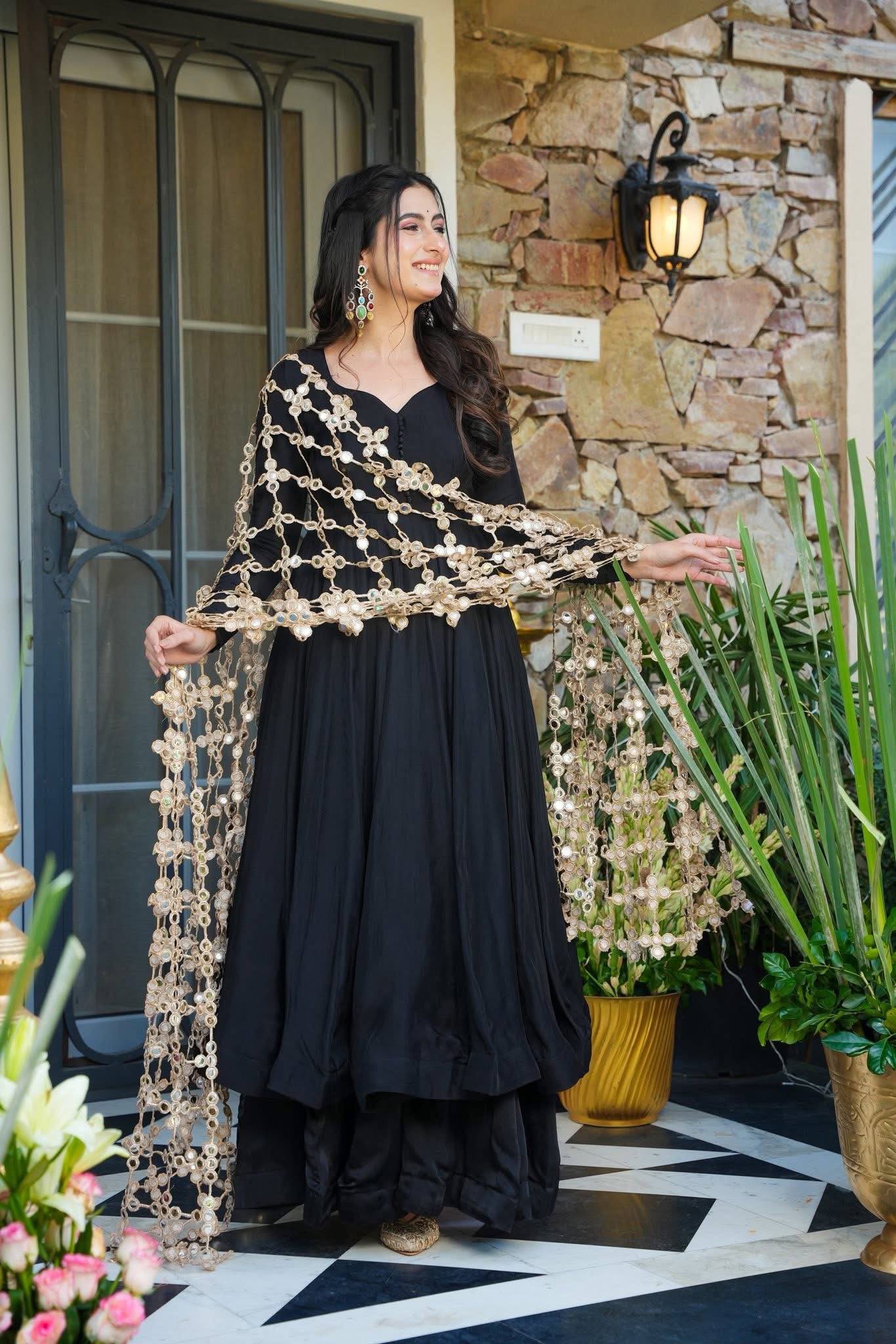 Black Anarkali Suit