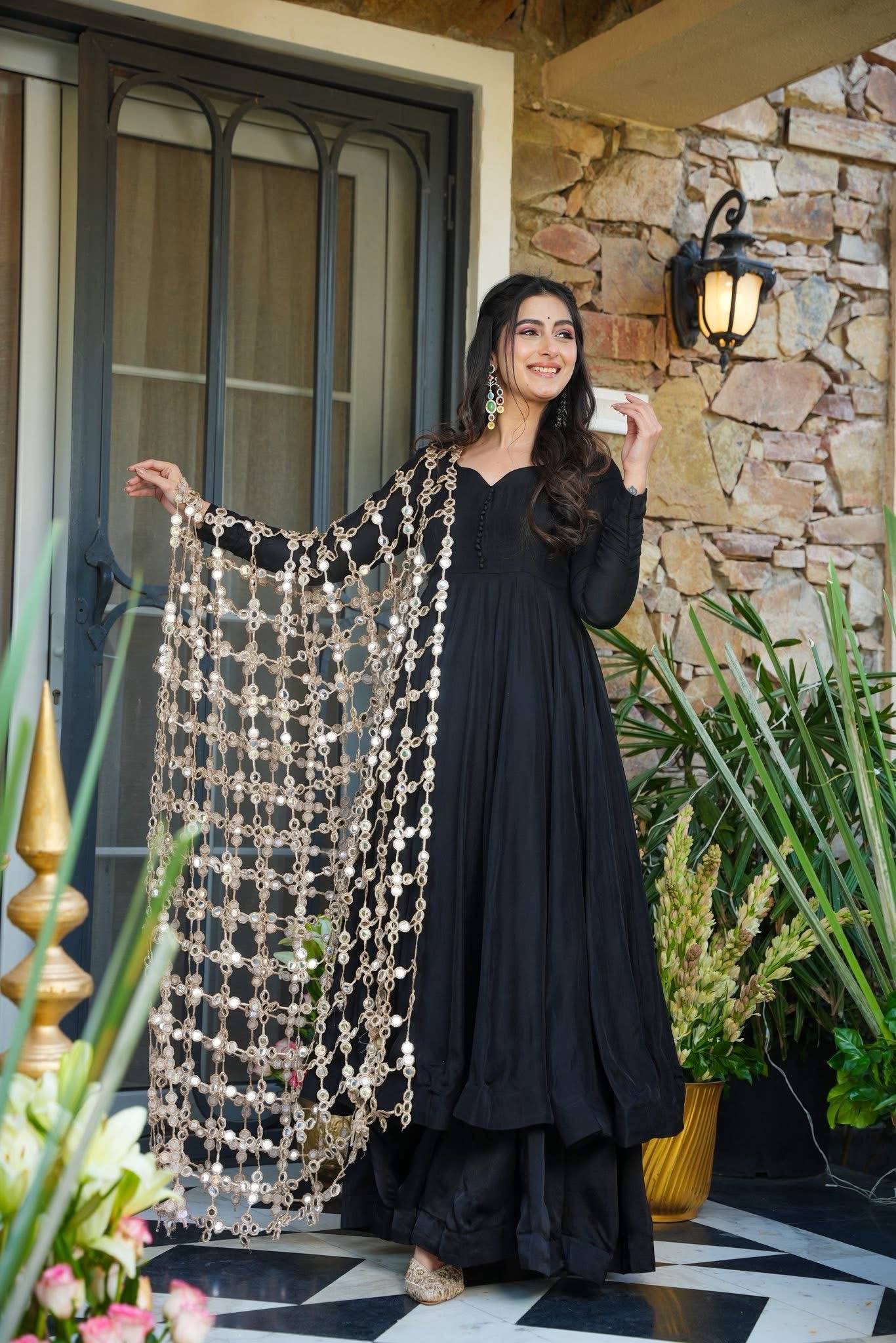Black Anarkali Suit