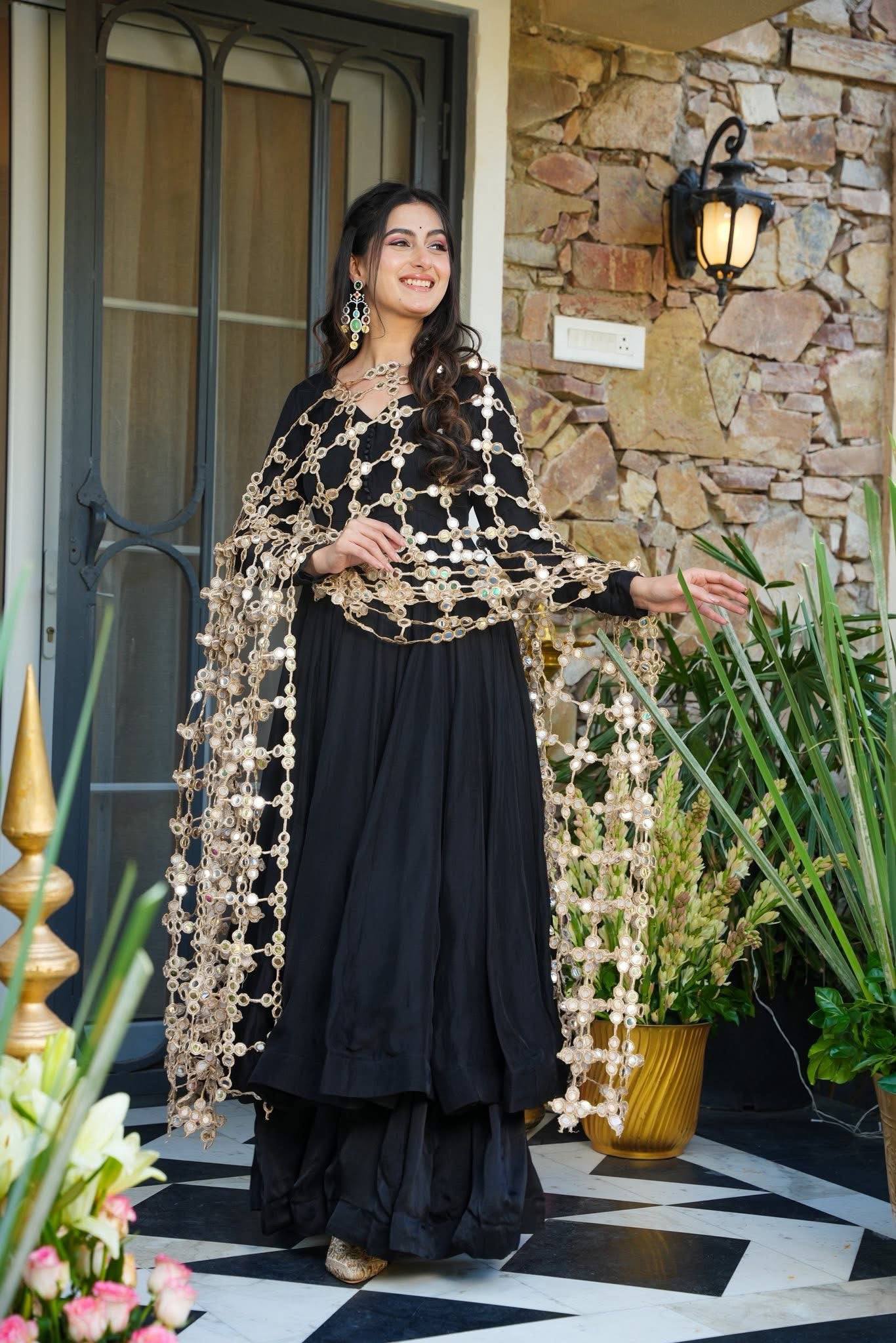 Black Anarkali Suit