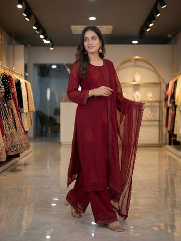 Embroidery Work Suit