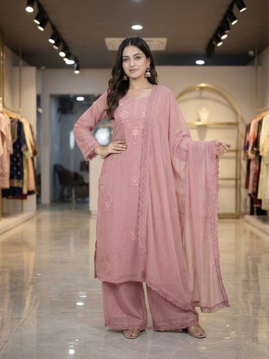 Embroidery Work Suit