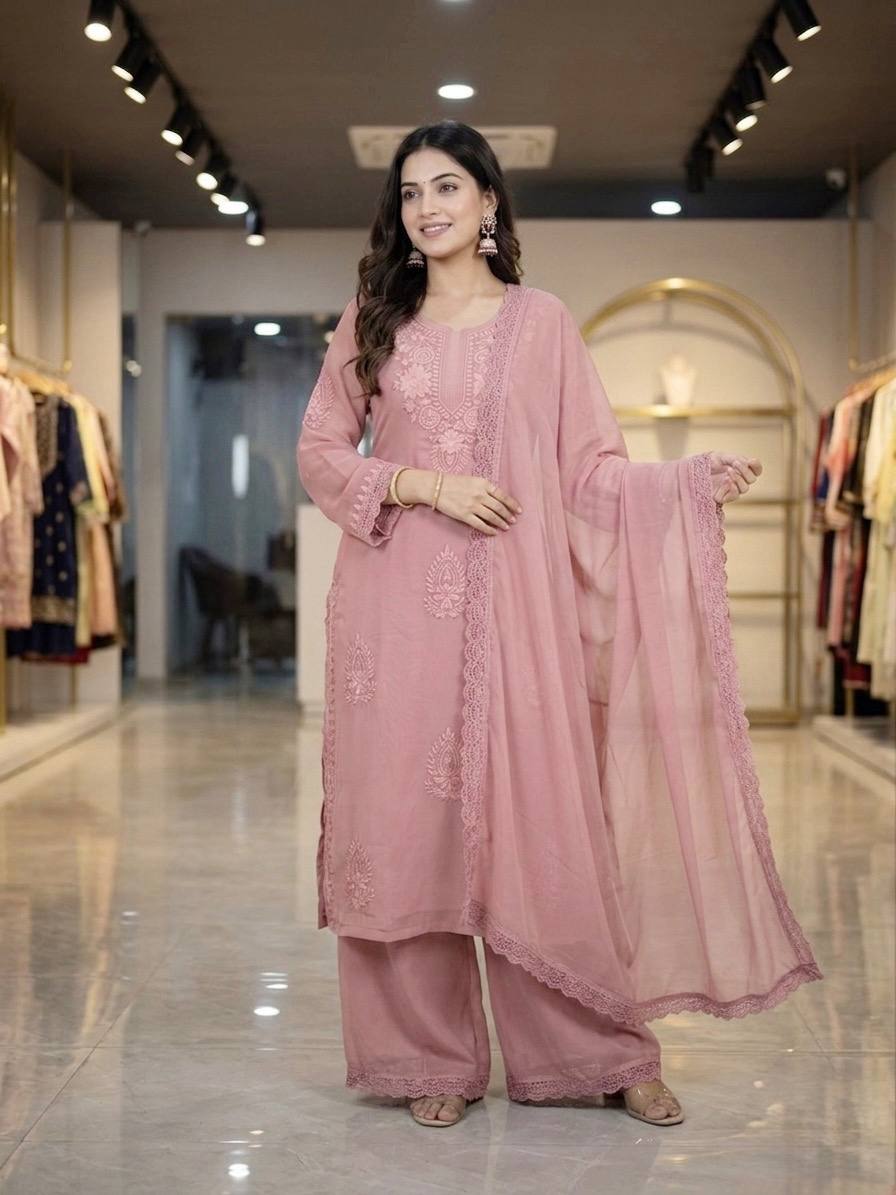 Embroidery Work Suit
