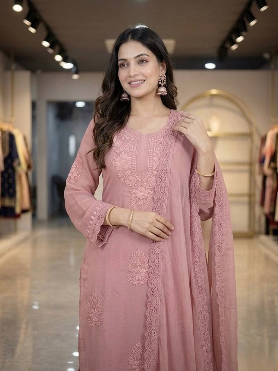 Embroidery Work Suit